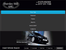 Tablet Screenshot of hursleyhillgarage.co.uk
